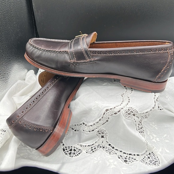 Cole Haan Grand.Os Men’s Size 10 Gently Worn Leather Loafer Faux Buckle Shoe - Picture 7 of 11